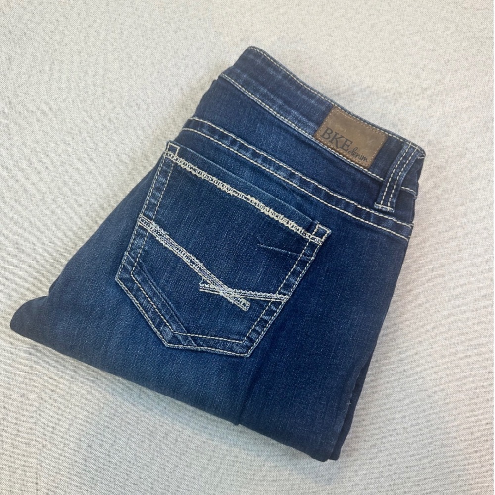 BKE Payton Bootcut Jeans Women 30R Dark Wash Cotton Blend Classic Western Trendy
